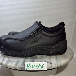 Nautilus Black Flats Comfortable Slip-On Loafers